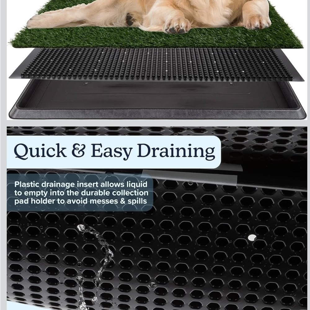 NEW Artificial Grass Puppy Pee Pad for Dogs and Small Pets. Reusable/Washable. - Picture 7 of 7